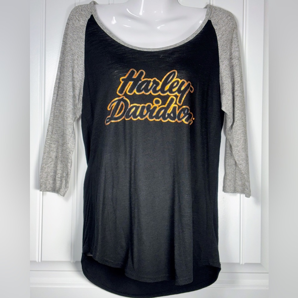 Harley Davidson Women’s Size L 3/4 Length Sleeve T-Shirt From Beach House Harley